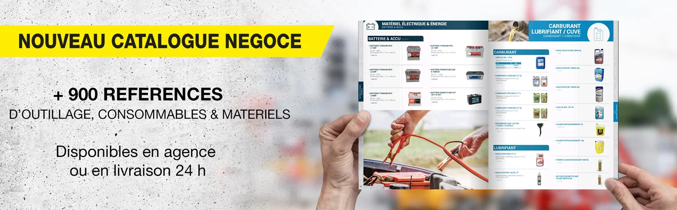 Actu - Équiper vos chantiers - Catalogue Négoce