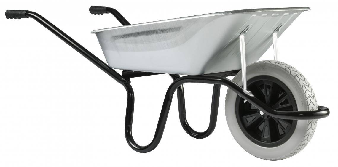 Brouette haemmerlin aktiv premium galvanisee roue increvable m5 avec nouvelle roue increvable racing ! 390 - 305010305