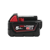 BATTERIE M18 MILWAUKEE 5.0 Ah 18V Li-ion RED LITHIUM - 4932430483