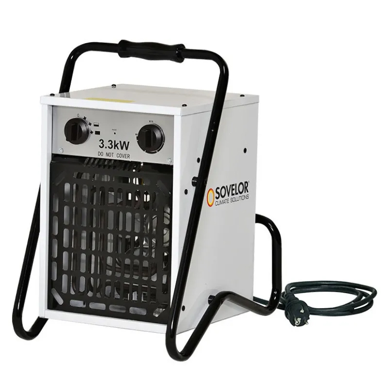 Chauffage électrique air pulsé 3300 w sovelor mobile-b33
