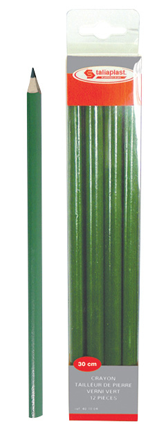Crayon taill. pierre vert bte de 12
