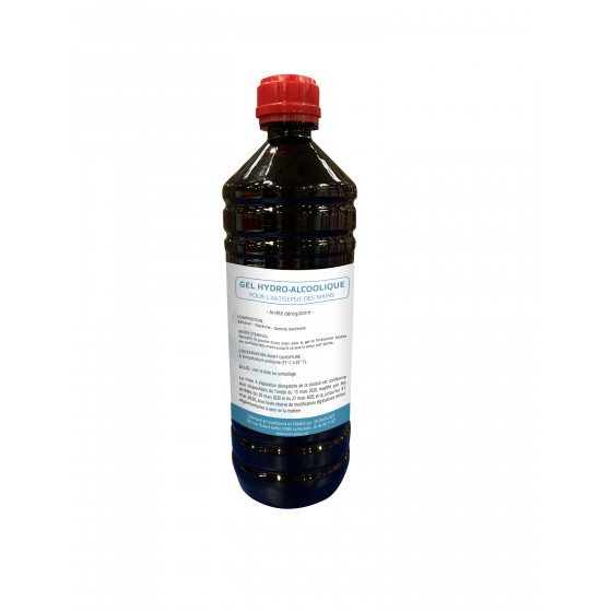 Bouteille de 1 l de gel hydro-alcoolique antiseptique xp-11279