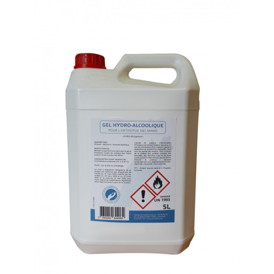 Gel hydroalcoolique 5l antiseptique xp-11280