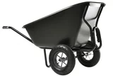 Brouette HAEMMERLIN EXPERT TWIN EXCELLIUM 300L Polypro Roues Gonflées Noire - 306060001