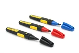 MARQUEUR 3 COULEURS POINTE LARGE BISEAUTEE - CARTE 3PCS - STANLEY FATMAX - 0-47-315