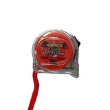 METRE RUBAN TRANSPARENT DOUBLE GRADUATION ROUGE 3M METRICA - 38761