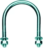 Étrier zingué série légere 4' d.8mm tube 115mm écrou +rondel LEVAC - 5271MG