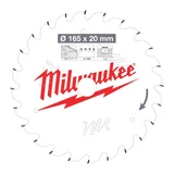 LAME SCIE CIRCULAIRE BOIS 165X20X1,6X24 ALTERNEE MILWAUKEE ACCESSOIRES - 4932471931