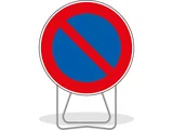 PANNEAU D'INTERDICTION BK6A1 STATIONNEMENT INTERDIT 850 CLASSE T1 + PIED - NADIA SIGNALISATION
