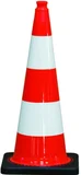 Cône plastique TALIAPLAST PVC pied caoutchouc 75 cm - 520303