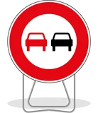 PANNEAU BK3 NADIA SIGNALISATION INTERDIT DE DOUB. 850MM T1