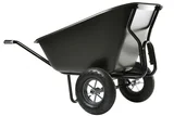 Brouette HAEMMERLIN EXPERT TWIN EXCELLIUM 300L Polypro Roues Gonflées Noire - 306060001