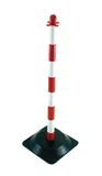 Poteau de support 90cm avec lest 1,5kg rouge/blanc TALIAPLAST - 530305