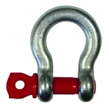 Manille lyre haute résistance galva cmu 3250 kg axe à oeil 5/8 LEVAC - 5210F