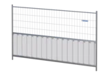 Cloture semi opaque m830 ral 9010 blanc