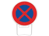 Panneau BK6d - Arrêt et stationnement interdit (avec pied solidaire)