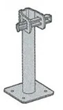 PIED SIMPLE ALTRAD GALVANISÉ HAUTEUR 300 MM VITO 49 - J01901