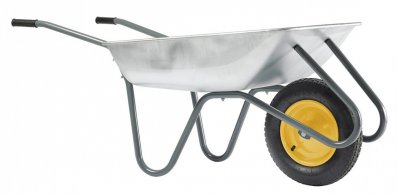 BROUETTE TUBULAIRE GALVA AVEC ARCEAU 90L