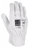 GANT TOUT CUIR BLANC T10