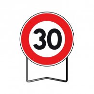 PANNEAU BK14 LIMIT 30KM/H 850MM T1