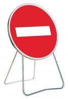 PANNEAU BK1 SENS INTERDIT 850MM T1