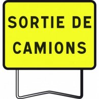 PANNEAU KM9 SORTIE CAMION 900X250MM T1